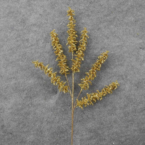 [XA8080-GLD] GLITTER PINE SPRAY 28" X5  GOLD