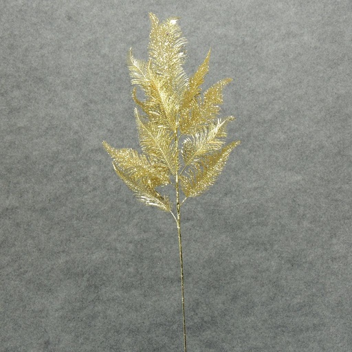 [XB4099-GLD] CEDAR SPRAY 30" LASER/GLITTER  GOLD