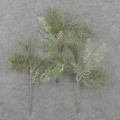 [XB504456] PINE PICK MIX 12" W/SILVER GLIT 3-AST'D (12/BG)