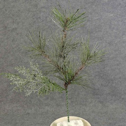 [XB5046] MIXED PINE PICK 12&quot; W/CEDAR &amp; SILVER GLITTER