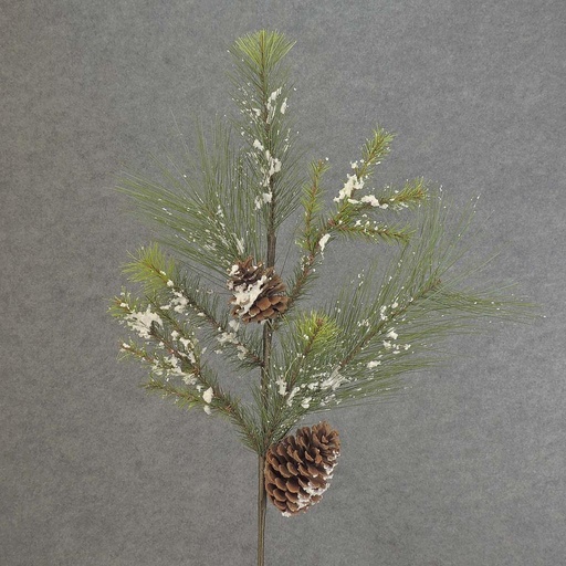 [XB5187] 28" PINE MIXED SPRAY W/SNOW & CONES