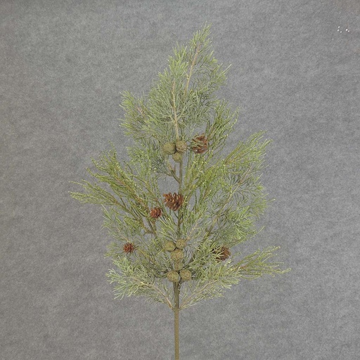 [XB5215] CEDAR SPRAY W/BERRIES&CONES 27"