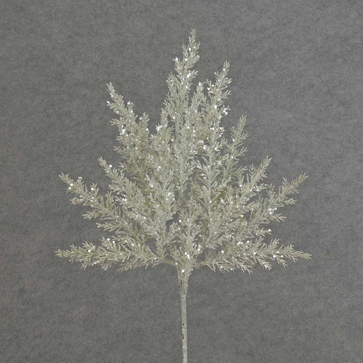 [XB5241] PINE PICK 16" WHITE/GLITTER