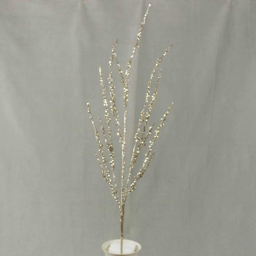 [XA4153-PTN] TWIG/BUBBLEBERRY GLITTER SPRAY 34" PLATINUM