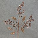 [XA5094-CHO] BERRY SPRAY W/ GLITTER 27" X3  CHOCOLATE