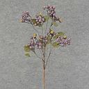 [XA6029-PGN] BERRY SPRAY X4 22" W/LEAVES  PURPLE/GREEN