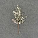[XA7106-PTN] BERRY SPRAY W/LEAVES 15"  PLATINUM
