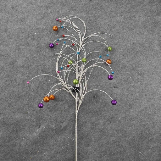 [XA78-MUL] GRASS SPRAY W/BALLS 32" MULTI