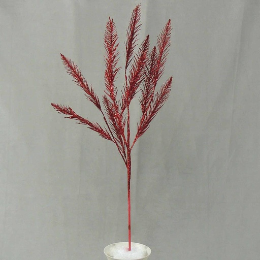 [XA4001-RED] PINE GLITTER SPRAY X4 24"  RED