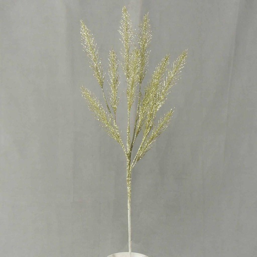 [XA4001-SJD] PINE GLITTER SPRAY X4 24"  SILVER/JADE
