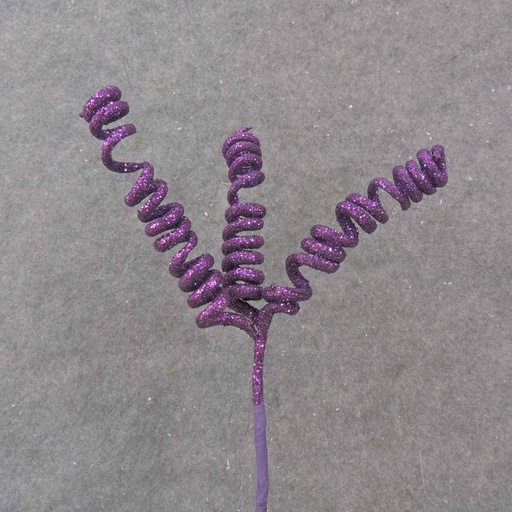 [XA52-PUR] GLITTER SPRING PICK 17" PURPLE