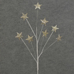 [XA92-PSL] STAR SEQUIN SPRAY 30"  PLATINUM/SILVER