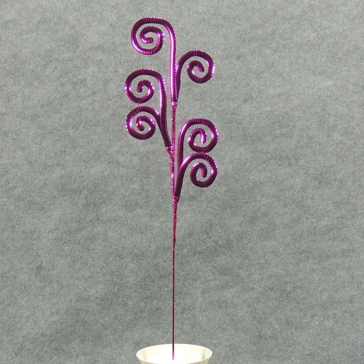 [XB4223-FUS] SEQUIN SWIRL SPRAY  22"  FUCHSIA