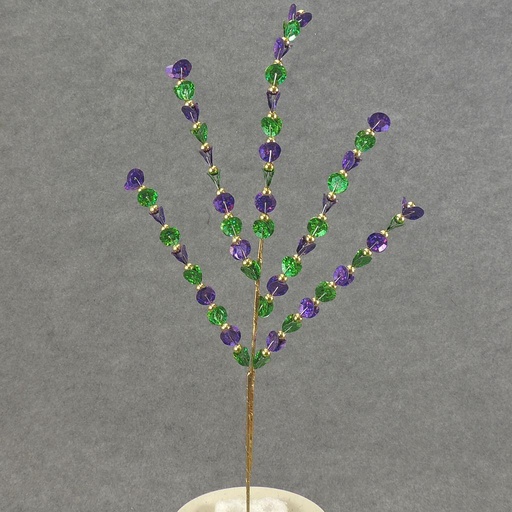 [XB5112-MAR] SEQUIN SPRAY X5 17"  MARDI GRAS