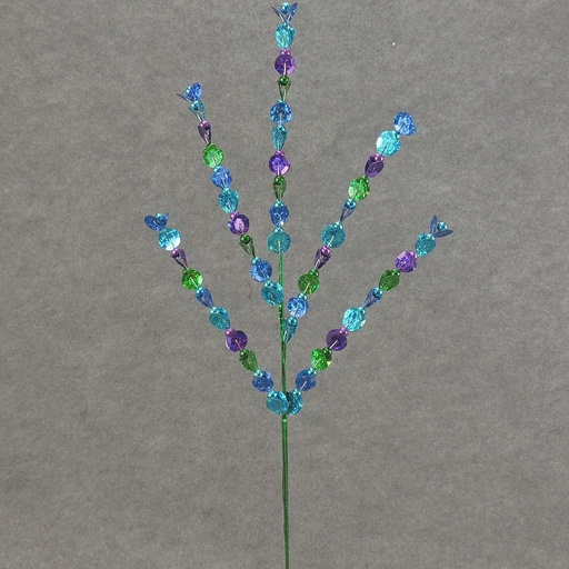 [XB5112-TBG] SEQUIN SPRAY X5 17"  TEAL/BLUE/GREEN
