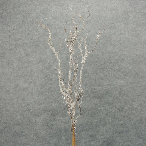 [XA4022] TWIG SPRAY X4 W/ICE & SNOW 38"