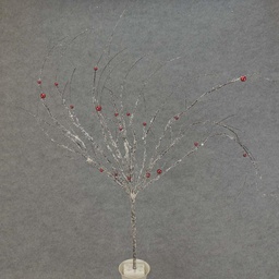 [XA5083] TWIG BRANCH SNOW/BALLS 38"