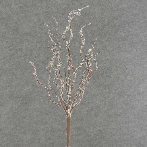 [XA6001] 21" TWIG ARTIFICIAL W/SNOW & GLIT