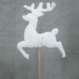 [XJ307] REINDEER 6&quot; ON A STICK 18&quot; OAL W/HANGER