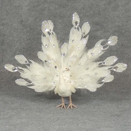 [XJ4008] PEACOCK WHITE    19" X 14"