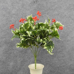 [XN8011-VAR] HOLLY BUSH X9 18&quot; W/BERRIES VARIGATED