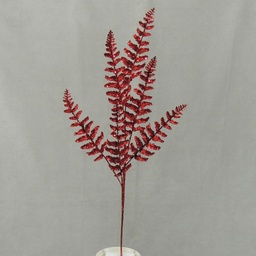 [XE4071-RED] FERN GLITTER SPRAY 26&quot;  RED