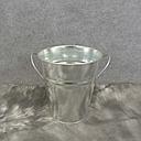 [XR7004] PLANTER TIN GALVANIZED W/LINER 5.5x5.75"