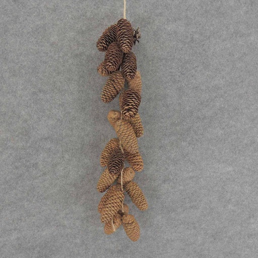 [XB6058] PINE CONE SWAG 21" NATURAL