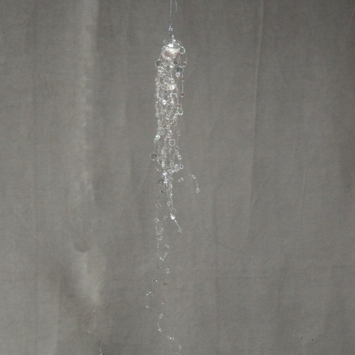 [XG315] JEWEL FLAT ROUND SPRAY 16" CLEAR
