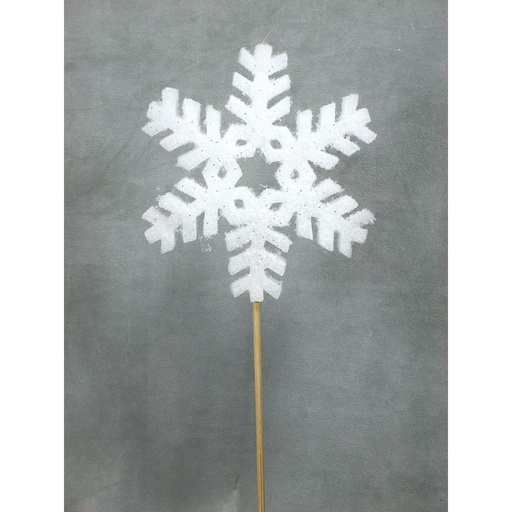 [XJ309] SNOWFLAKE 6 ON STICK 18" OAL(6/BAG)