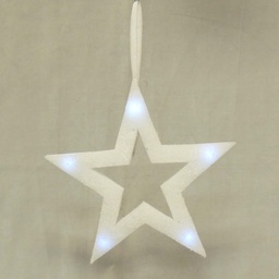 [XJ326] STAR 15" W/LED LIGHT & HANGER OPEN