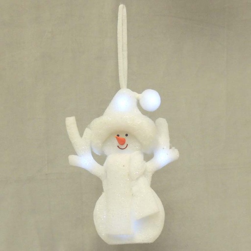 [XJ329] SNOWMAN HANGING W/LED LIGHT