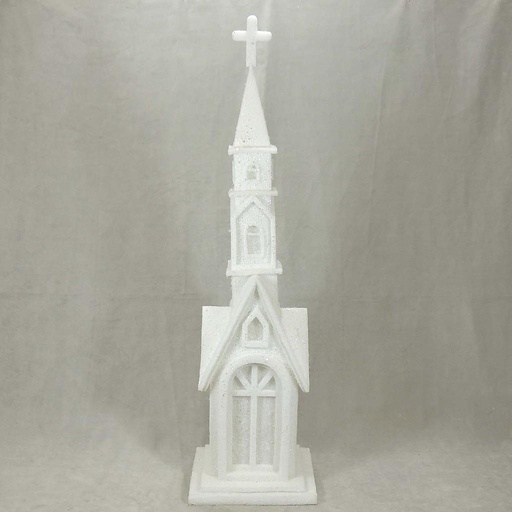 [XJ4068] CHURCH WHITE LED 33"x9"x7.5"
