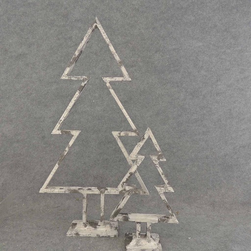 [XL6079] TREE SET CUT OUT 24"/12" BIRCH-LOOK