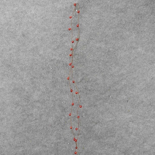[XL8072-RED] JINGLE BELL GARLAND  6.5'  RED