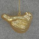 [XM5021-LGD] BIRD ORNAMENT BACK FACING 3"  LIGHT GOLD