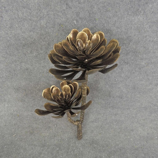 [XB7006-GLD] SUCCULENT PICK 11" X2  GOLD