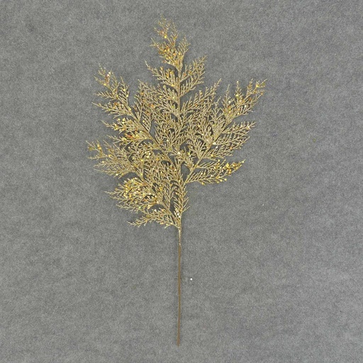 [XB6151-GLD] CEDAR SPRAY X4 21" (4/BAG)     GLITTER/GOLD 