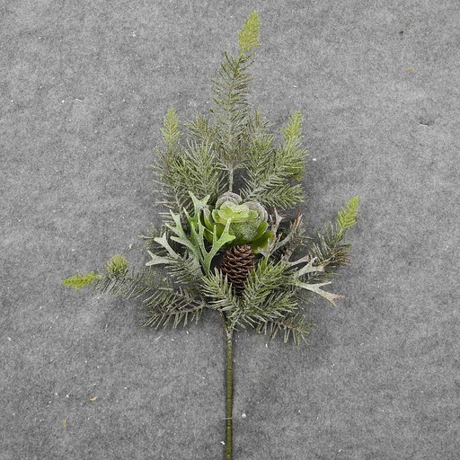 [XB8032] PINE SPRAY 19" W/HEN&CHICK