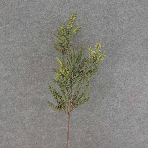 [XE6020] 35" LIFELIKE HEMLOCK PINE & CONE SPRAY X3