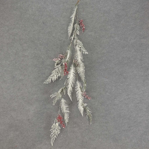 [XL7039] PINE GARLAND W/SNOW&BERRY 43"