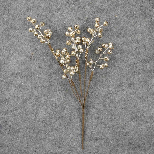 [XL8059] BERRY PICK 14" GOLD BERRIES