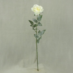 [XE3108] ROSE CABBAGE SPRAY 28.5&quot; CREAM W/FROST