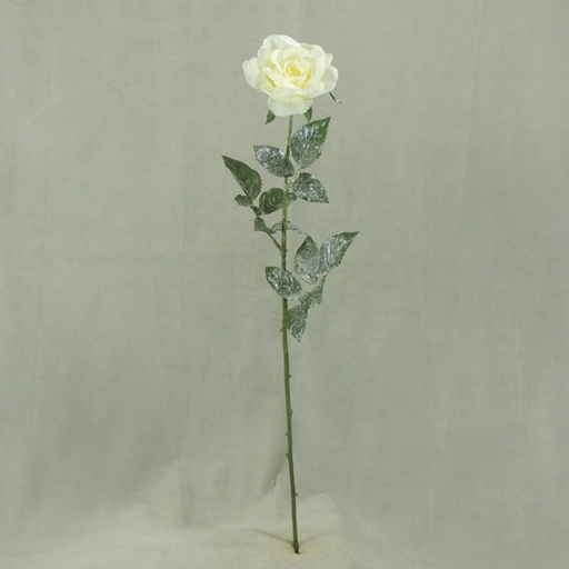 [XE3108] ROSE CABBAGE SPRAY 28.5" CREAM W/FROST
