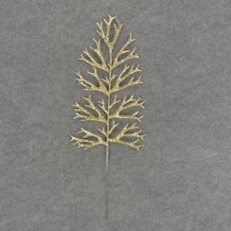 [XB6159-GLD] STAGHORN GLITTER SPRAY 20&quot;       GOLD