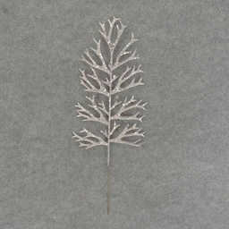 [XB6159-SIL] STAGHORN GLITTER SPRAY 20&quot;       SILVER