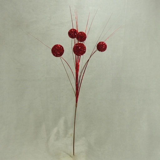 [XG379-RED] GLITTER BALL SPRAY 24"  RED