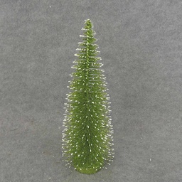 [XL6072] TREE 14&quot; GREEN GLITTER/SNOW
