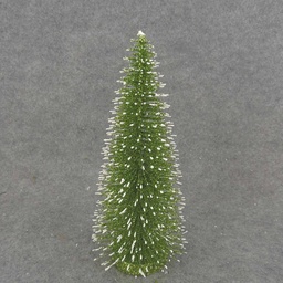 [XL6073] TREE 14&quot; GREEN GLITTER/SNOW