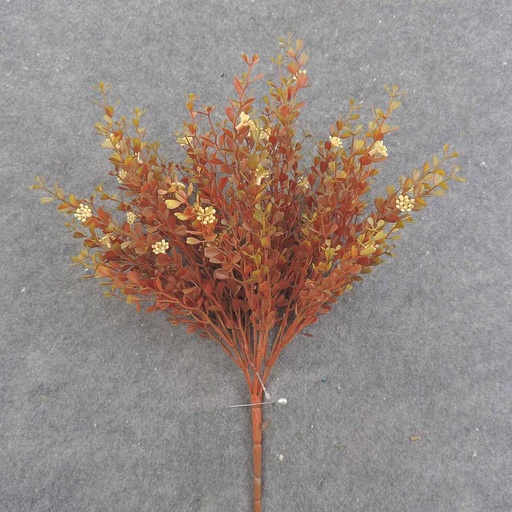 [SBF9013-AUT] MINI BOXWOOD BUSH X7 15" (O.D.) AUTUMN MIX